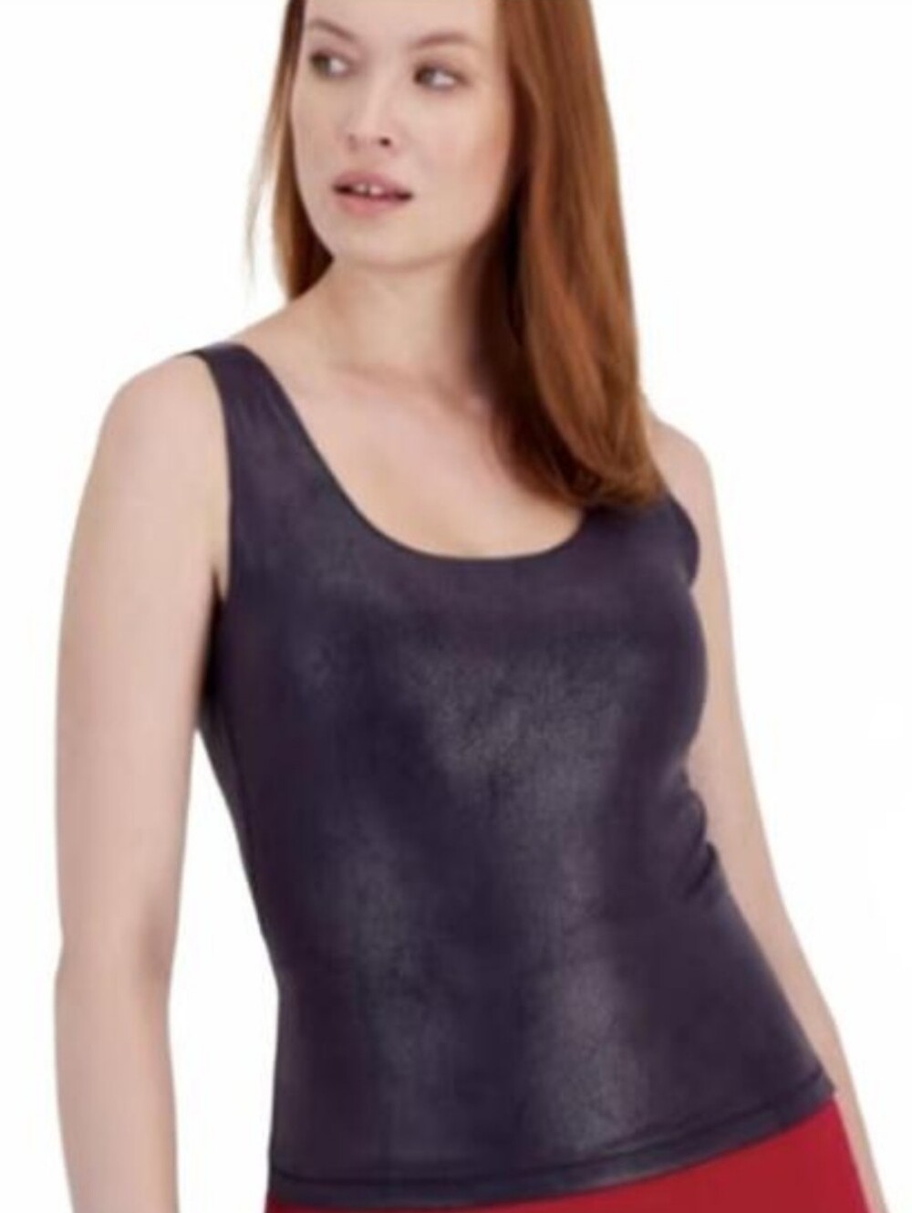 Ideology Shimmery Dark Purple Sports Bra Tank Size Small New